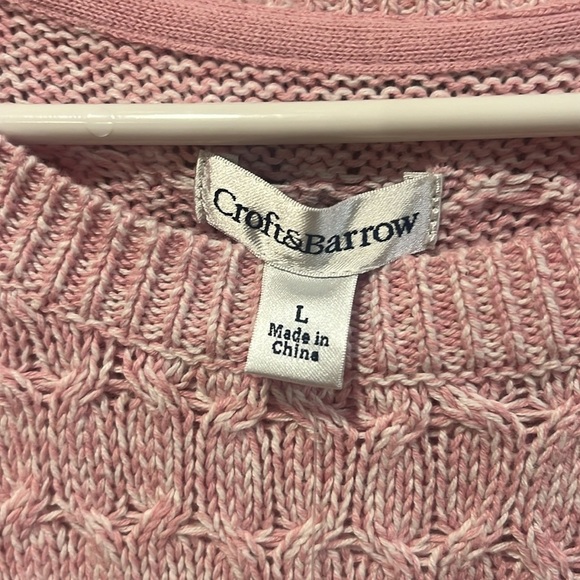 NWT Croft & barrow women’s crew neck pullover sweater size large . - Picture 2 of 8